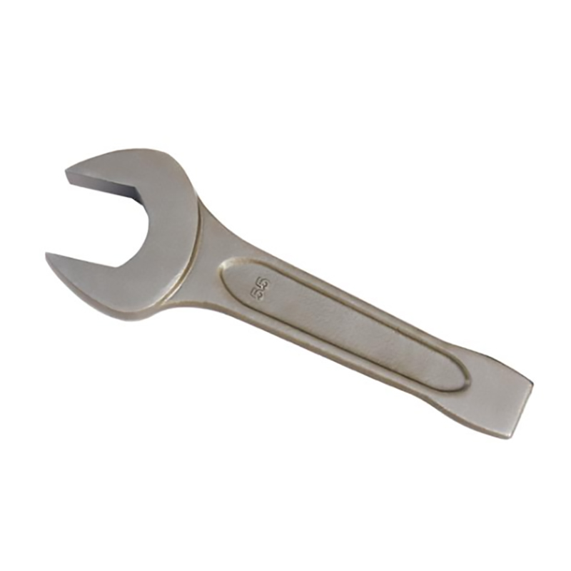 特种钢制敲击开口扳手40铬钢模锻加工敲击呆扳手DIN133德标工具